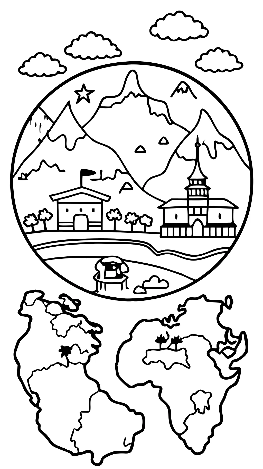 map coloring pages